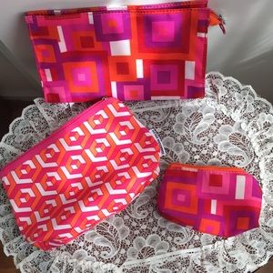 Clinique Cosmetic Bags bundle of 3 Jonathan Adler